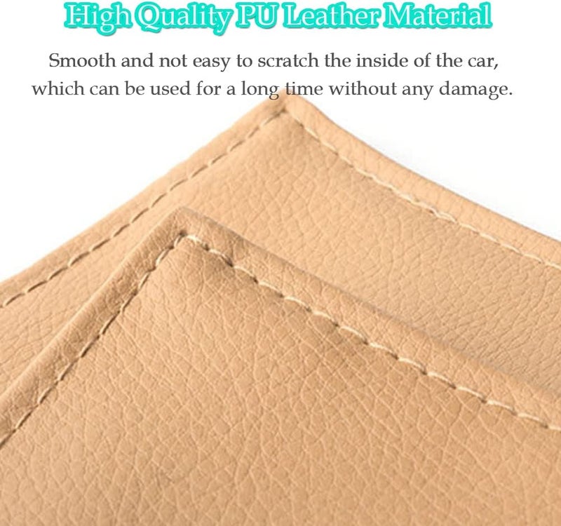 DURASIKO Car Grab Handle Cover,Soft Car Handle Protector,Car Grip Gloves, PU Leather Material,Interior Accessories for Most Cars,2Pcs - Image 3
